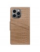 iDeal of Sweden iPhone 13 Pro Tasche Book Case Cover Croco Braun