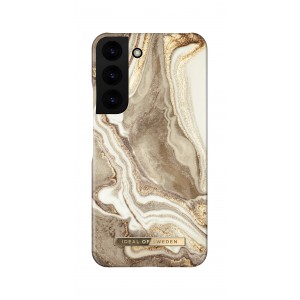 iDeal of Sweden Samsung S22 Case Cover Golden Sand Marble
