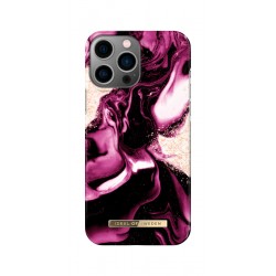 iDeal of Sweden iPhone 14 Pro Max Hülle Fashion Case Golden Ruby Marble