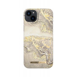 iDeal of Sweden iPhone 14 Plus Case Fashion Cover Sparkle Greige Marble