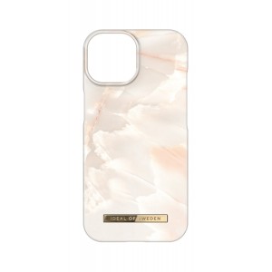 iDeal of Sweden iPhone 15 Case Fashion Cover Pink Pearl Marble