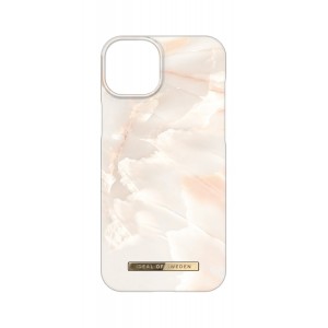 iDeal of Sweden iPhone 15 Plus Case Fashion Cover Pink Pearl Marble