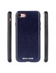 Pierre Cardin iPhone SE 2020 / 8 / 7 Hülle Case Cover Echtleder Violett