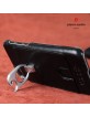Pierre Cardin iPhone SE 2020 / 8 / 7 Hülle Echtleder Kartenfach + Stand Ring Schwarz