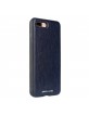 Pierre Cardin iPhone 8 Plus / 7 Plus case cover real leather blue