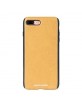 Pierre Cardin iPhone 8 Plus / 7 Plus Hülle Case Cover Echtleder Gelb