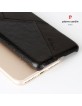 Pierre Cardin iPhone 8 Plus / 7 Plus Case Hülle Cover Schwarz Echtleder