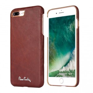 Pierre Cardin iPhone 8 Plus / 7 Plus case cover red genuine leather