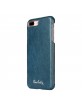 Pierre Cardin iPhone 8 Plus / 7 Plus case cover blue genuine leather