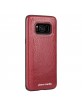 Pierre Cardin Samsung S8 case cover genuine leather red