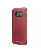 Pierre Cardin Samsung S8 Plus Case Real Leather Red