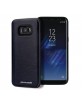 Pierre Cardin Samsung S8 Plus Hülle Cover Case Echtleder Violett