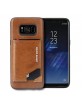 Pierre Cardin Samsung S8 cover case real leather stand card slot brown
