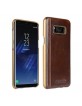 Pierre Cardin Samsung S8 case cover real leather brown