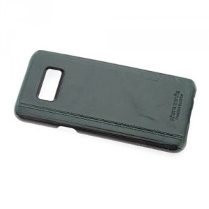 Pierre Cardin Samsung S8 case cover real leather green