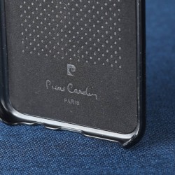 Pierre Cardin Samsung S8 Plus Hülle Cover Case Echtleder Schwarz