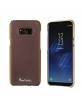 Pierre Cardin Samsung S8 Plus case genuine leather dark brown