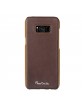 Pierre Cardin Samsung S8 Plus case genuine leather dark brown
