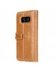 Pierre Cardin Samsung S8 Plus Case Genuine Leather Book Cover Brown
