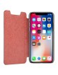 Pierre Cardin iPhone X / Xs book case cover real leather red