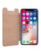 Pierre Cardin iPhone X / Xs book case cover real leather brown