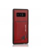 Pierre Cardin Samsung Note 8 Hülle Case Cover Echtleder Stand Kartenfach Rot