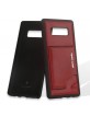 Pierre Cardin Samsung Note 8 Hülle Case Cover Echtleder Stand Kartenfach Rot