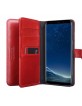 Pierre Cardin Samsung S8 Plus Ledertasche Echtleder Book Case Rot