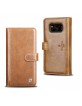 Pierre Cardin Samsung S8 Plus Leather Book Case Brown