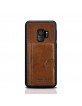Pierre Cardin Samsung S9 case genuine leather card slot brown