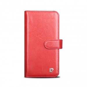Pierre Cardin Samsung S9 Genuine Leather Book Case Cover Red