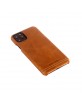 Pierre Cardin iPhone 11 Pro case cover real leather brown
