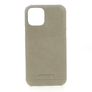 Pierre Cardin iPhone 11 Pro Hülle Case Cover Echtleder Grau