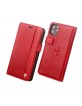 Pierre Cardin iPhone 11 Pro Book Case Tasche Echtleder Rot
