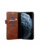 Pierre Cardin iPhone 11 Pro book case genuine leather brown