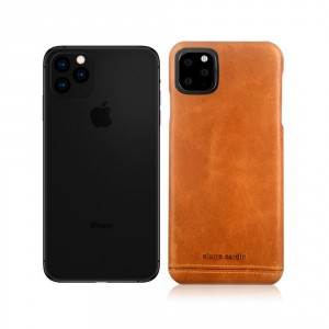 Pierre Cardin iPhone 11 Pro Max case cover real leather brown