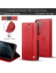 Pierre Cardin iPhone 11 Pro Max Book Case Tasche Echtleder Rot