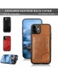 Pierre Cardin iPhone 12 Mini Hülle Case Cover Echtleder Stand Kartenfach Schwarz