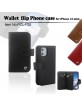 Pierre Cardin iPhone 12 Mini Genuine Leather Book Case Cover Black