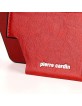 Pierre Cardin iPhone 12 Pro Max Case Cover Genuine Leather Stand Card Slot Red