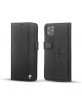 Pierre Cardin iPhone 12 Pro Max book case genuine leather black