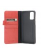 Pierre Cardin Samsung S20 Plus Ledertasche Echtleder Book Cover Rot