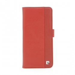 Pierre Cardin Samsung S20 Ultra Genuine Leather Book Case Cover Red