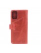 Pierre Cardin Samsung S20 Plus Case Book Case Genuine Leather Red