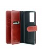 Pierre Cardin Samsung S20 Ultra Tasche Book Case Echtleder Rot