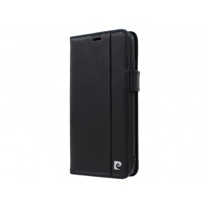 Pierre Cardin iPhone SE 2020 / 8 / 7 book case genuine leather black