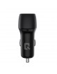 UNIQ 2.4A 36 Watt Dual Port Fast Car Charger + Type-C USB Black