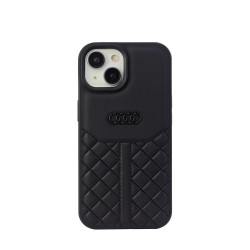 Audi iPhone 14 / 13 Case Cover Genuine Leather Q8 Series Black