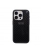 Audi iPhone 14 Pro Case Cover R8 Real Carbon Black
