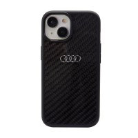 Audi iPhone 15 Case Cover R8 Real Carbon Black